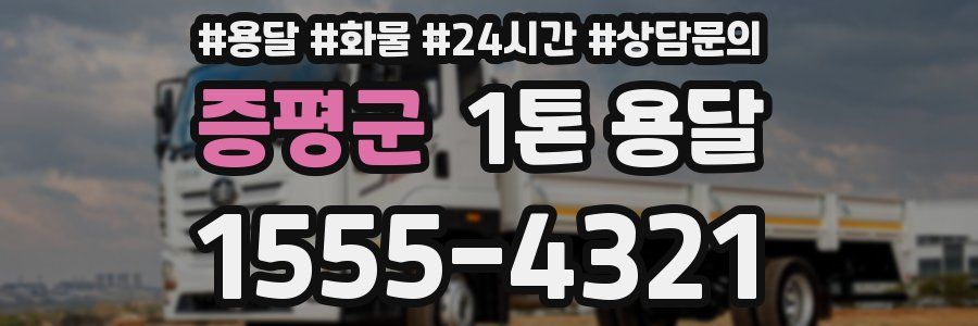 증평군 1톤 용달