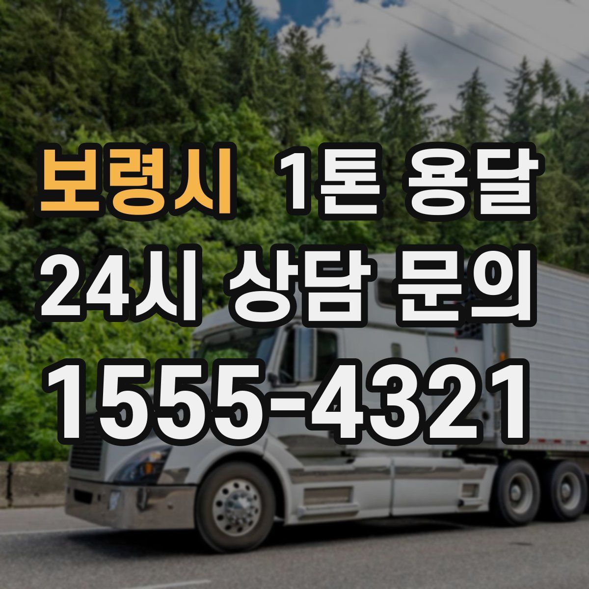 보령시 1톤 용달