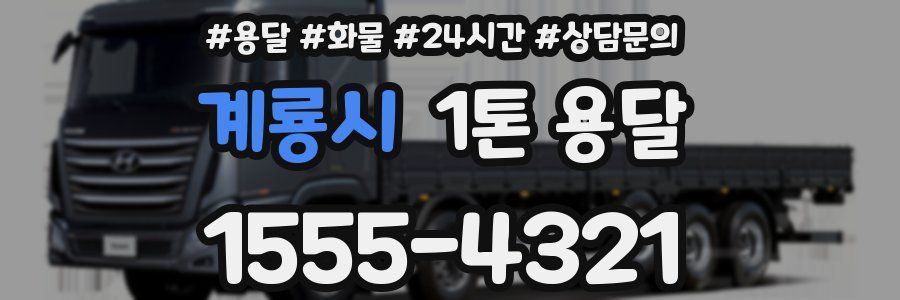 계룡시 1톤 용달