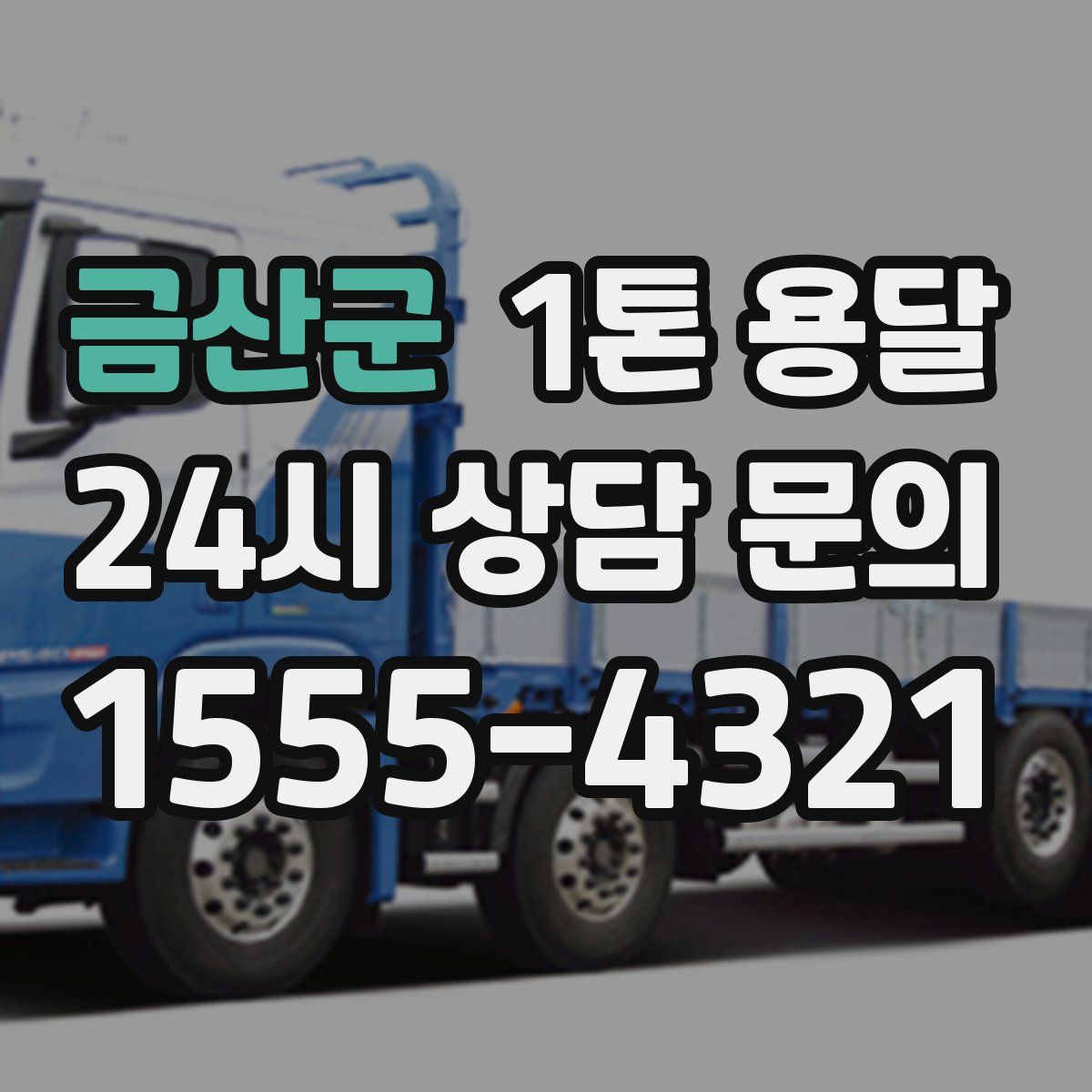 금산군 1톤 용달