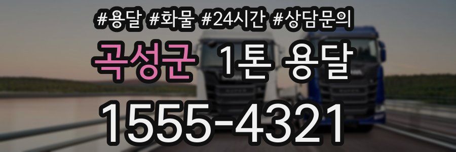 곡성군 1톤 용달