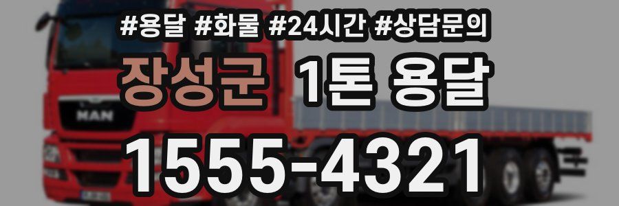 장성군 1톤 용달