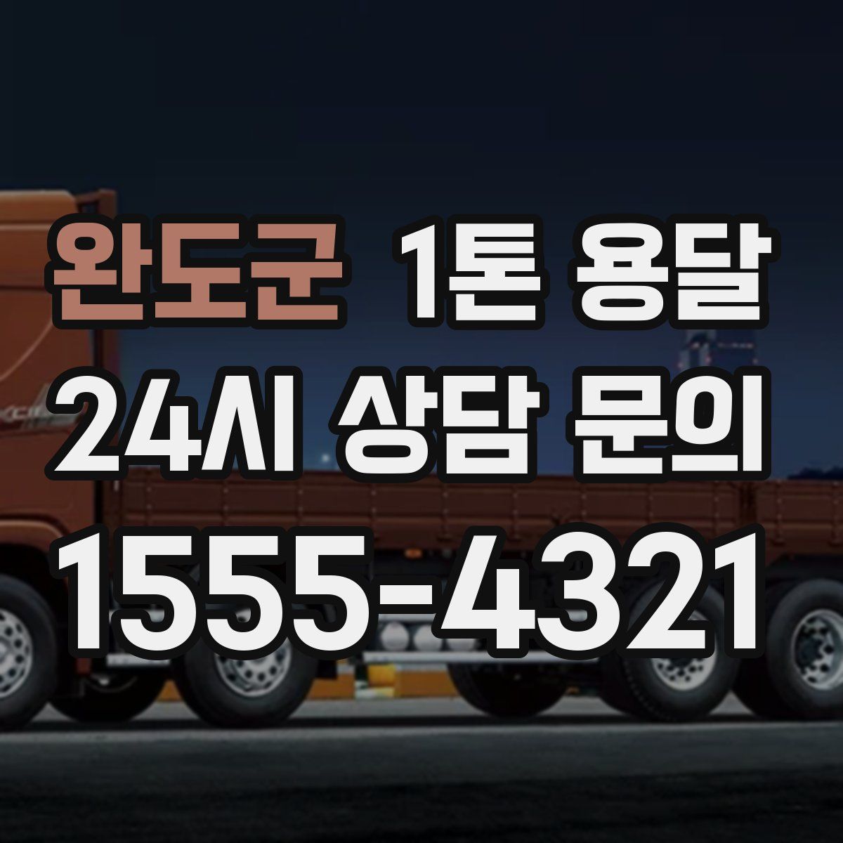 완도군 1톤 용달