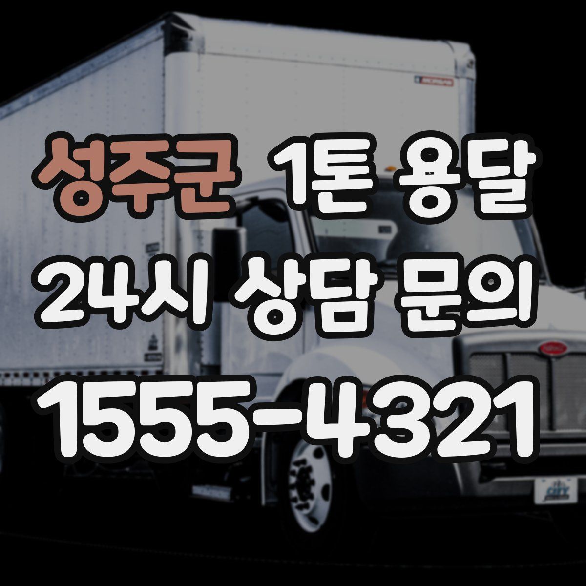 성주군 1톤 용달