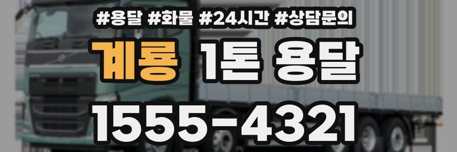 계룡 1톤 용달