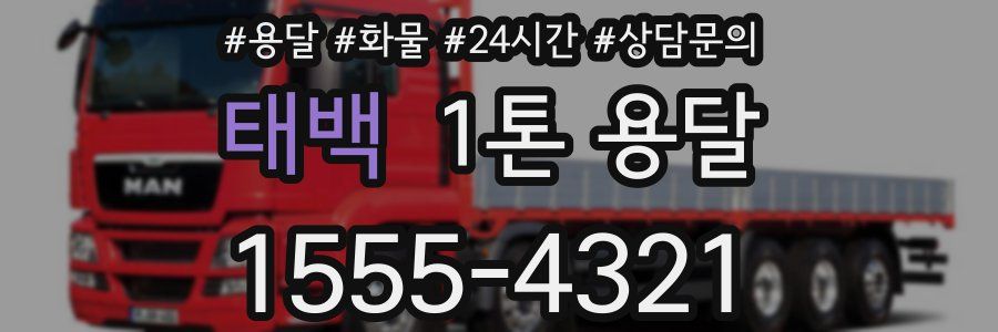 태백 1톤 용달
