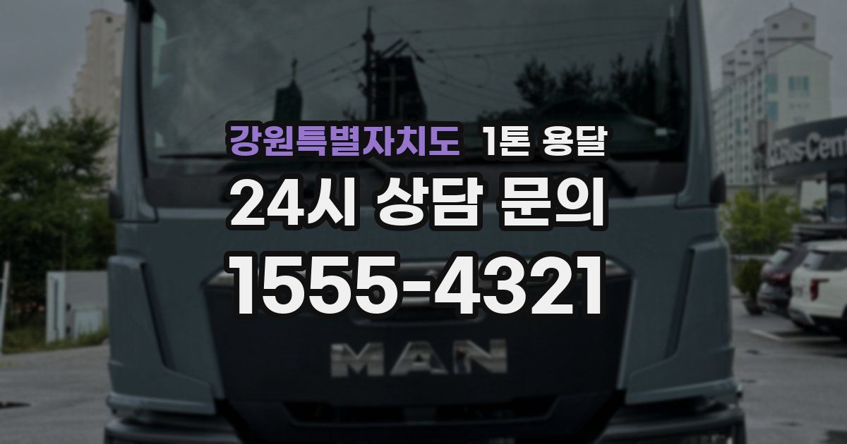 강원특별자치도 1톤 용달