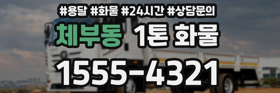 체부동 1톤 화물