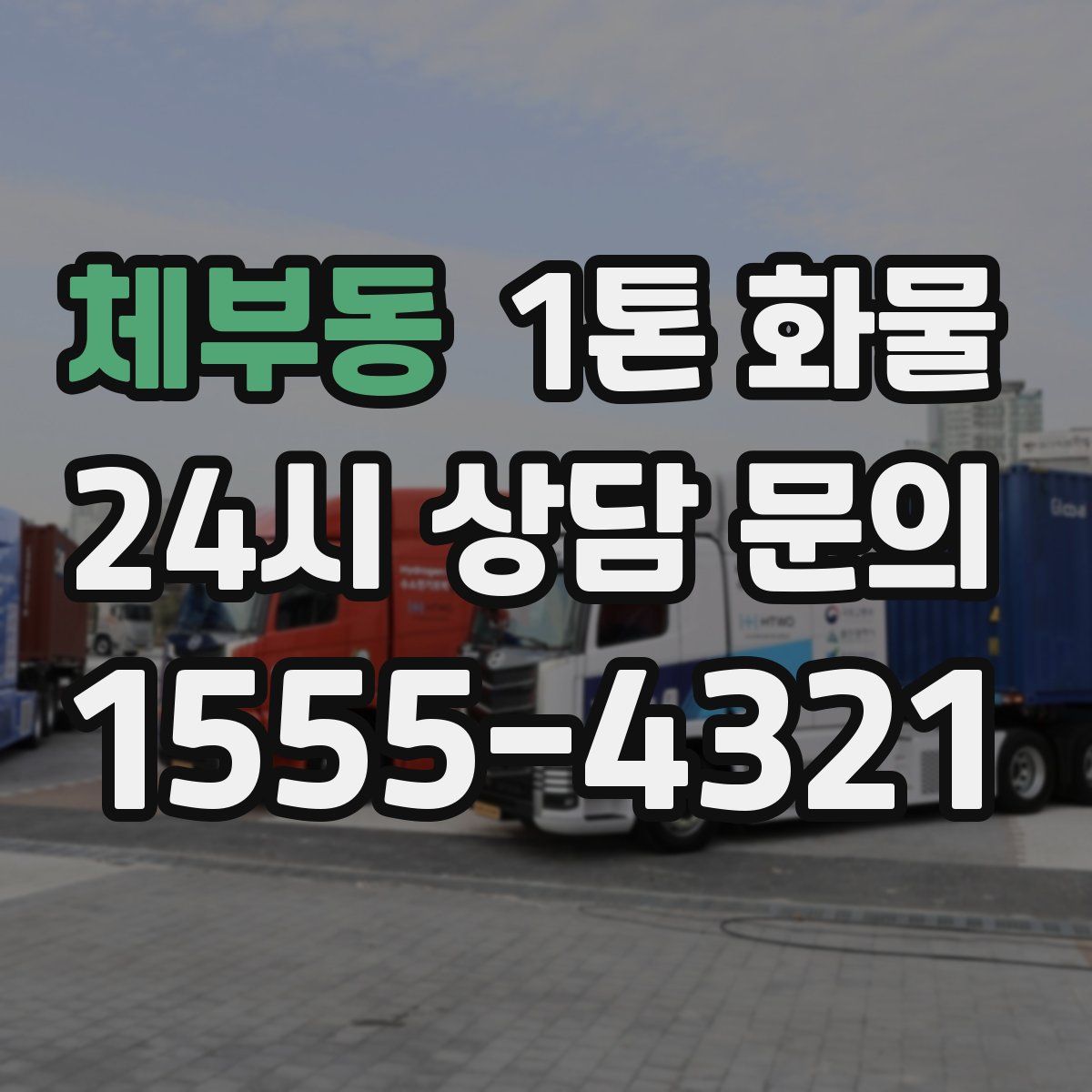 체부동 1톤 화물