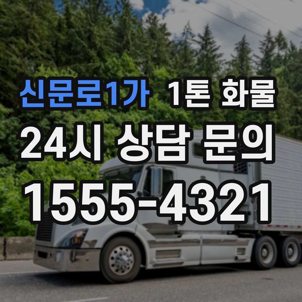 신문로1가 1톤 화물
