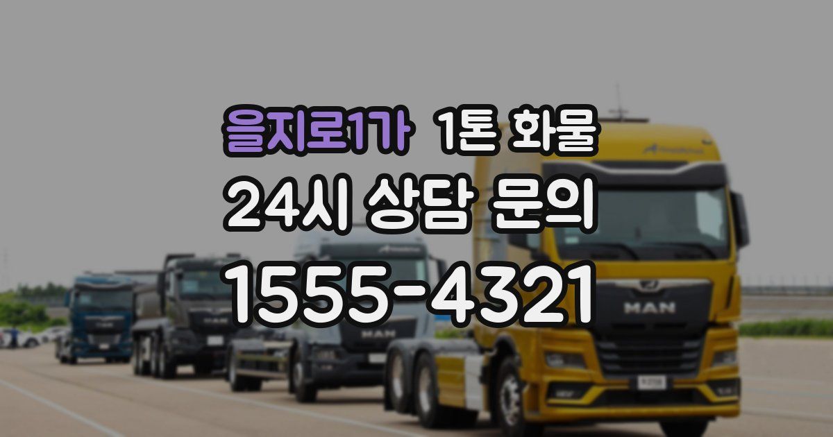 을지로1가 1톤 화물