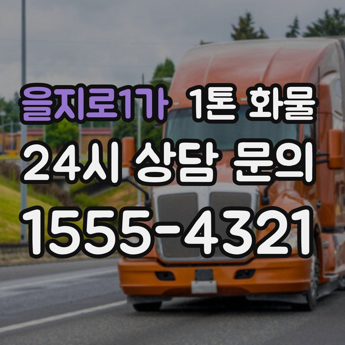 을지로1가 1톤 화물