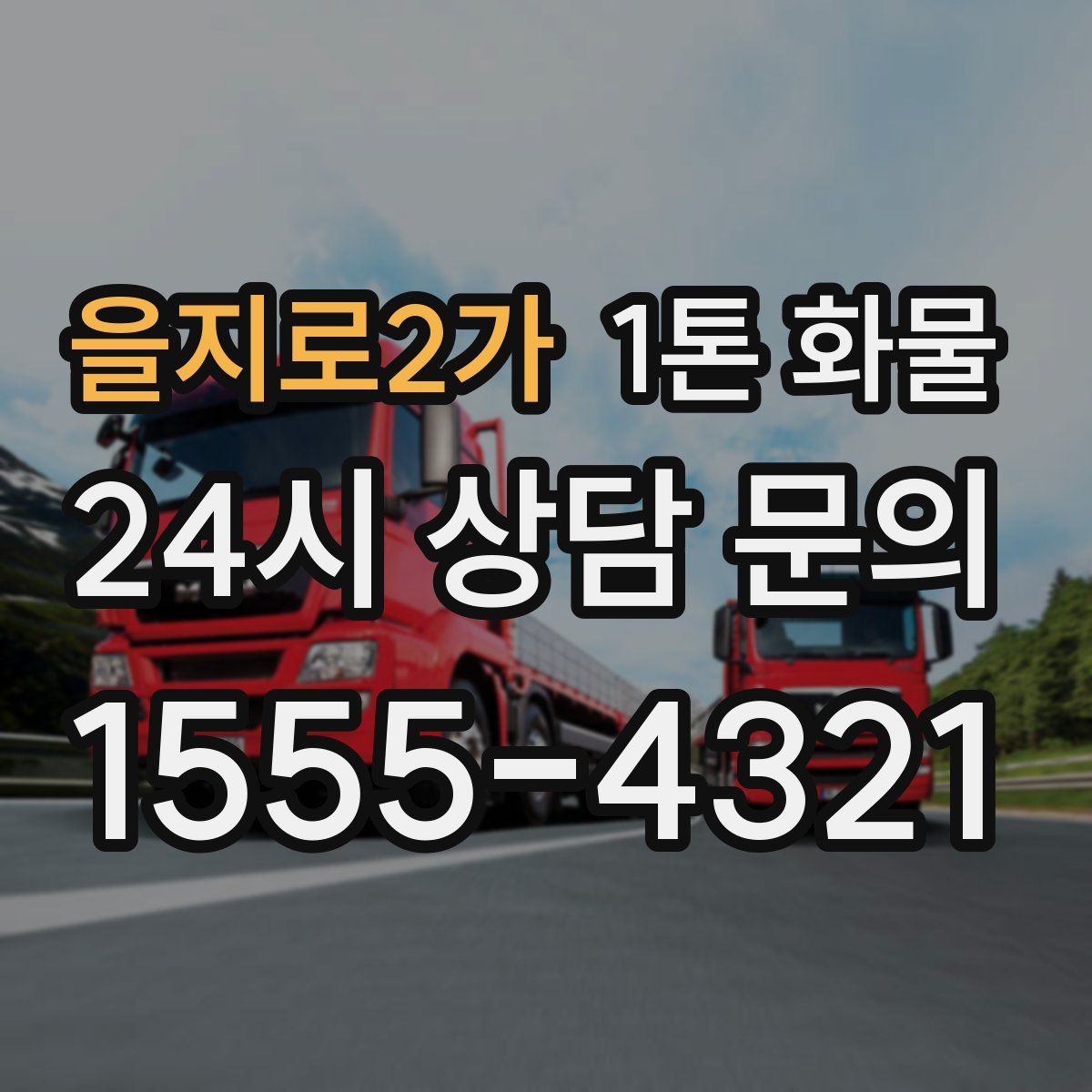 을지로2가 1톤 화물