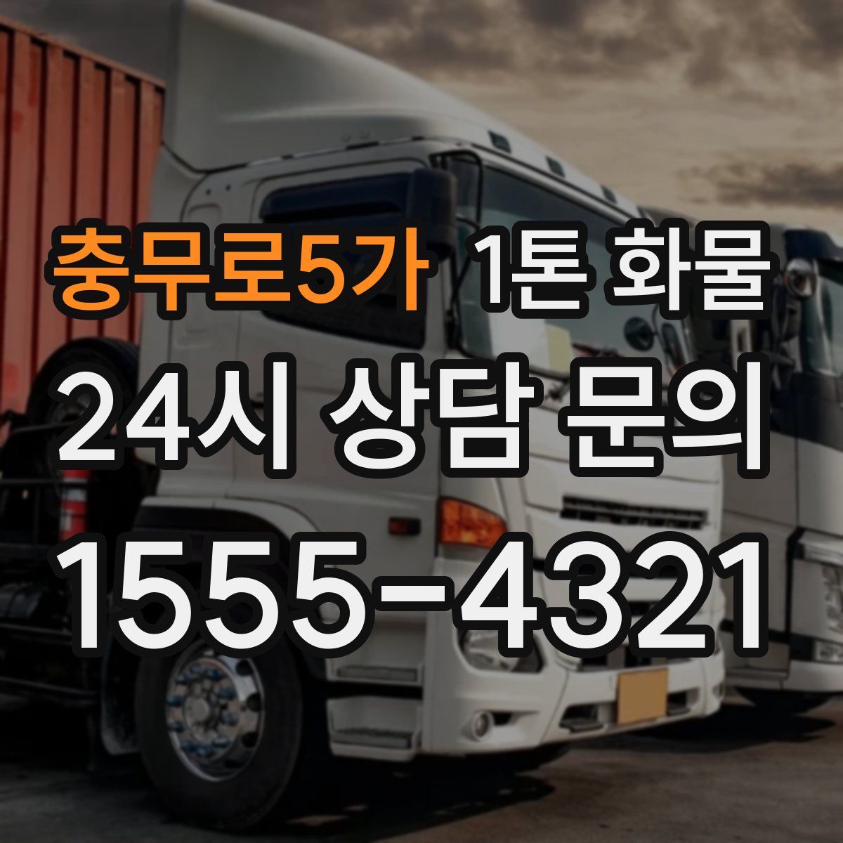 충무로5가 1톤 화물