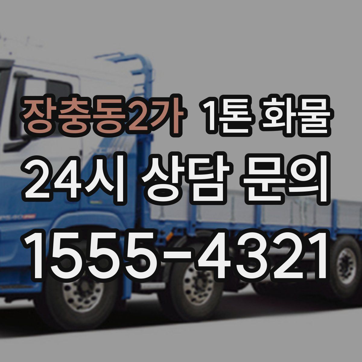 장충동2가 1톤 화물