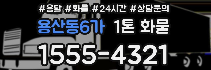 용산동6가 1톤 화물