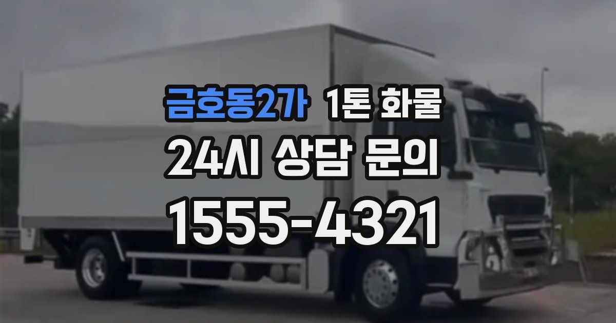 금호동2가 1톤 화물