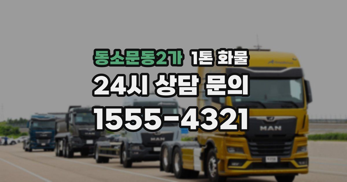 동소문동2가 1톤 화물