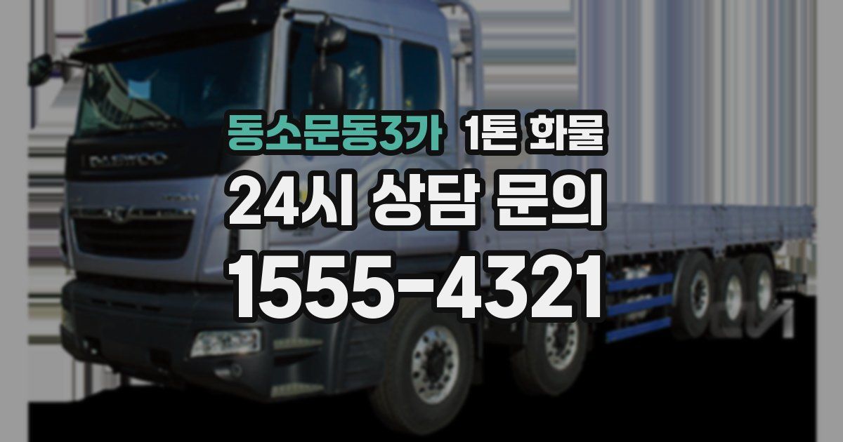 동소문동3가 1톤 화물