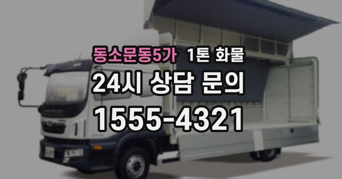 동소문동5가 1톤 화물