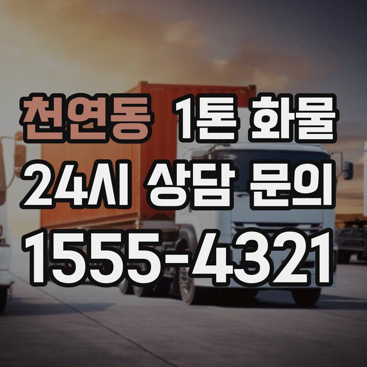 천연동 1톤 화물