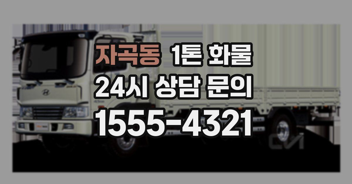 자곡동 1톤 화물