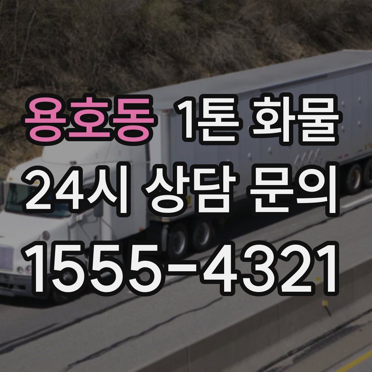 용호동 1톤 화물