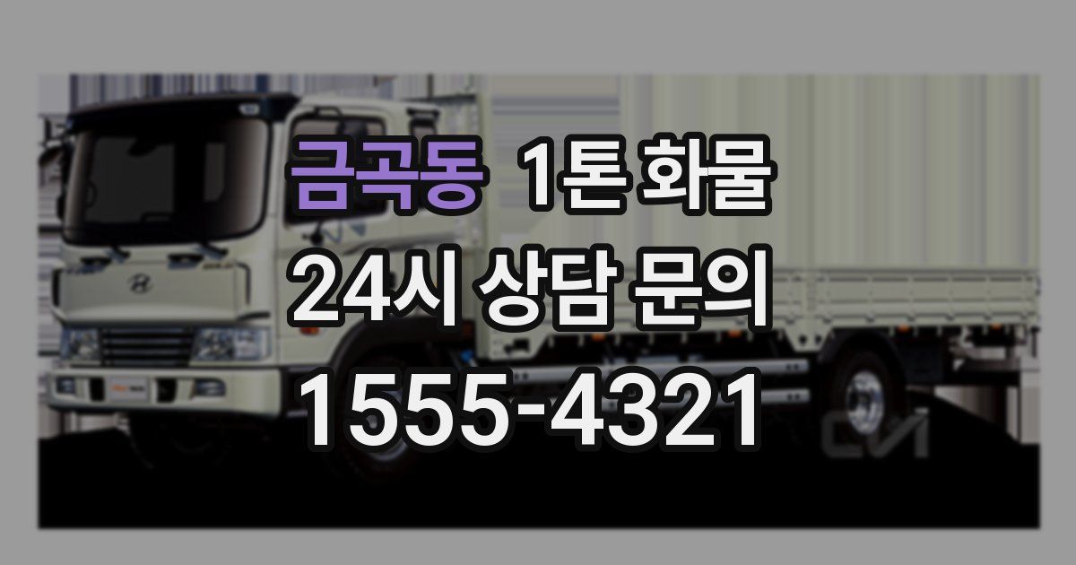 금곡동 1톤 화물