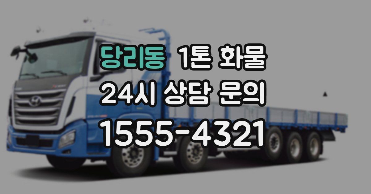 당리동 1톤 화물