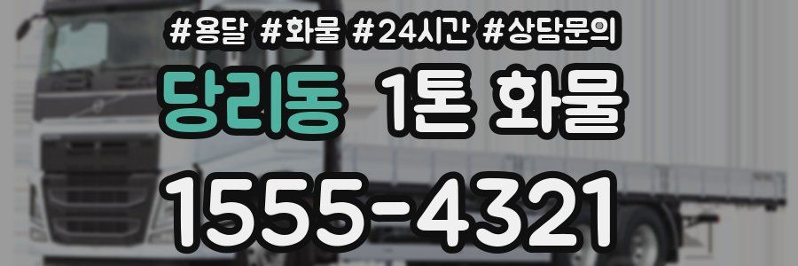 당리동 1톤 화물