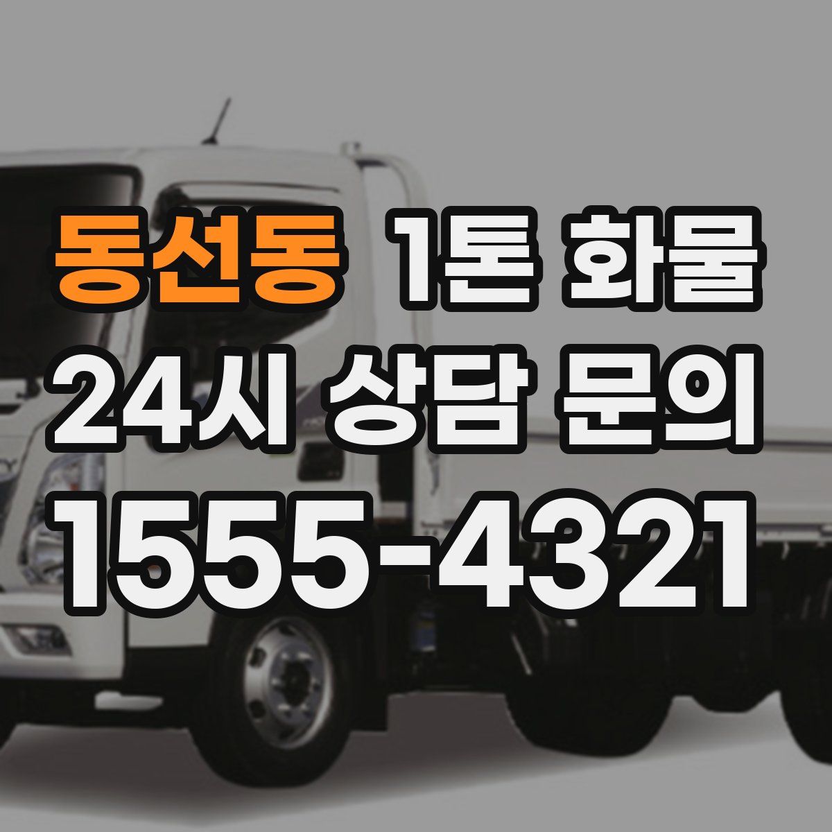 동선동 1톤 화물