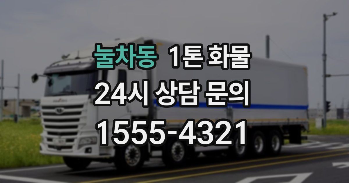눌차동 1톤 화물