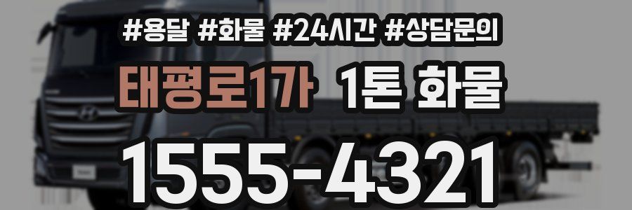 태평로1가 1톤 화물