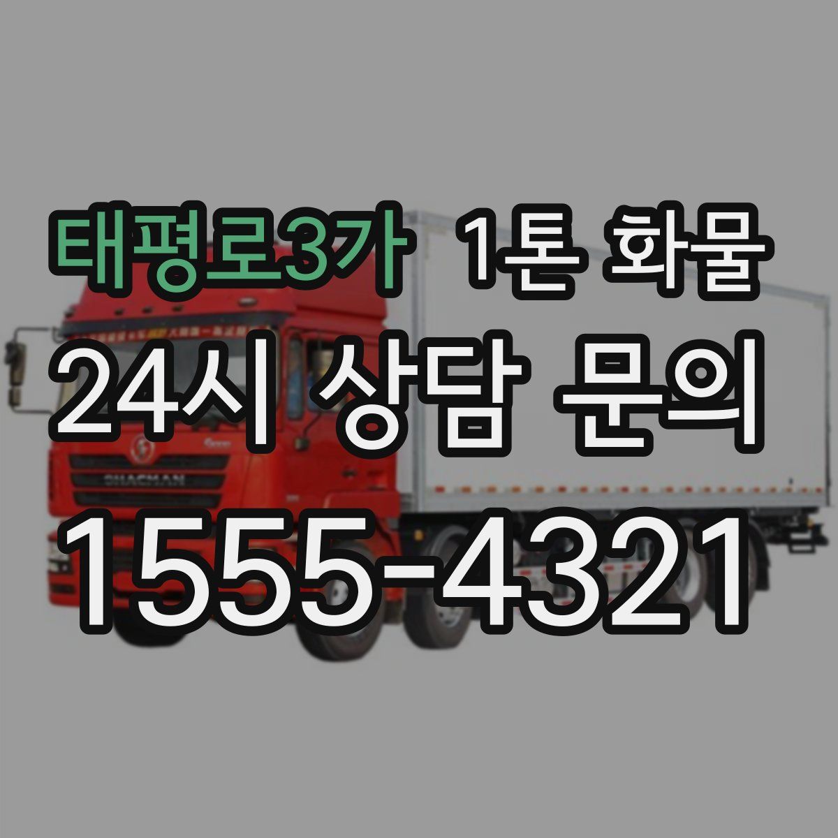 태평로3가 1톤 화물