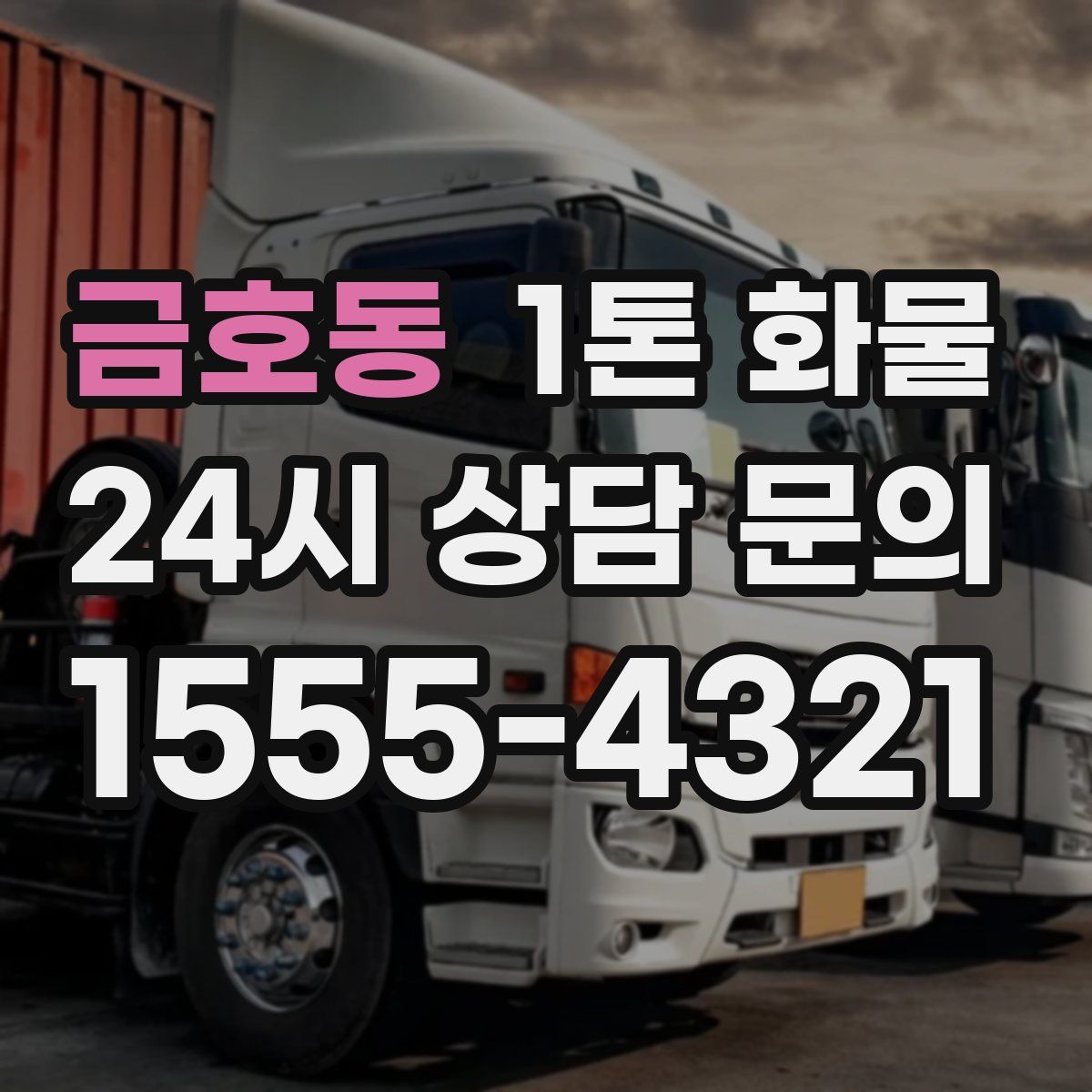 금호동 1톤 화물