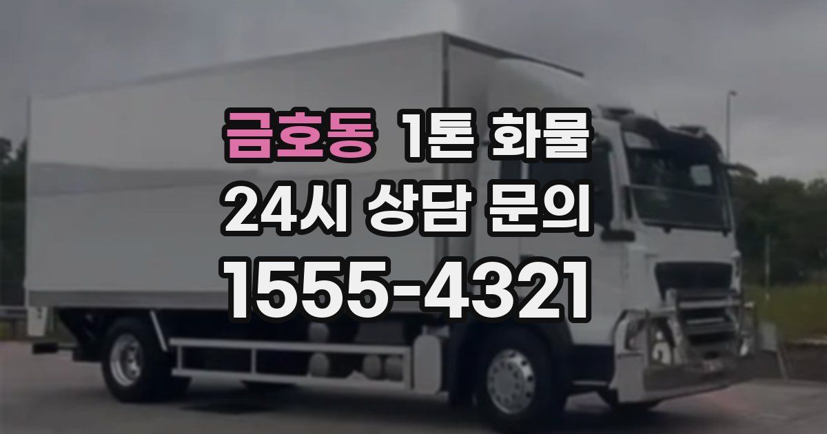 금호동 1톤 화물
