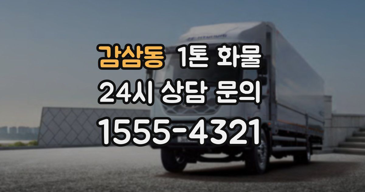감삼동 1톤 화물