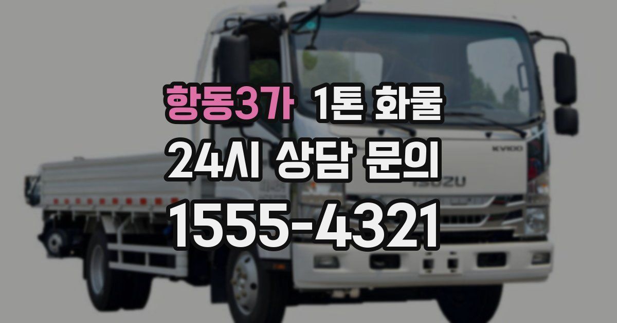 항동3가 1톤 화물
