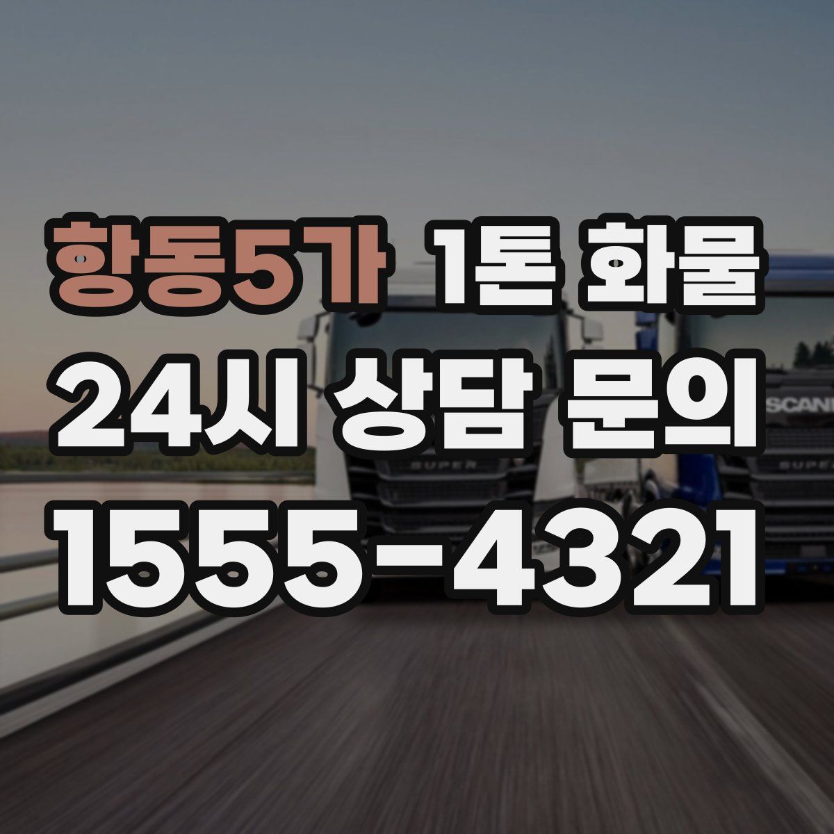 항동5가 1톤 화물