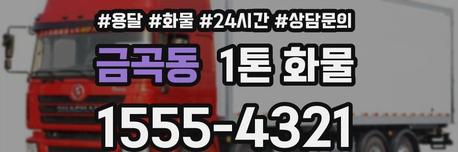 금곡동 1톤 화물