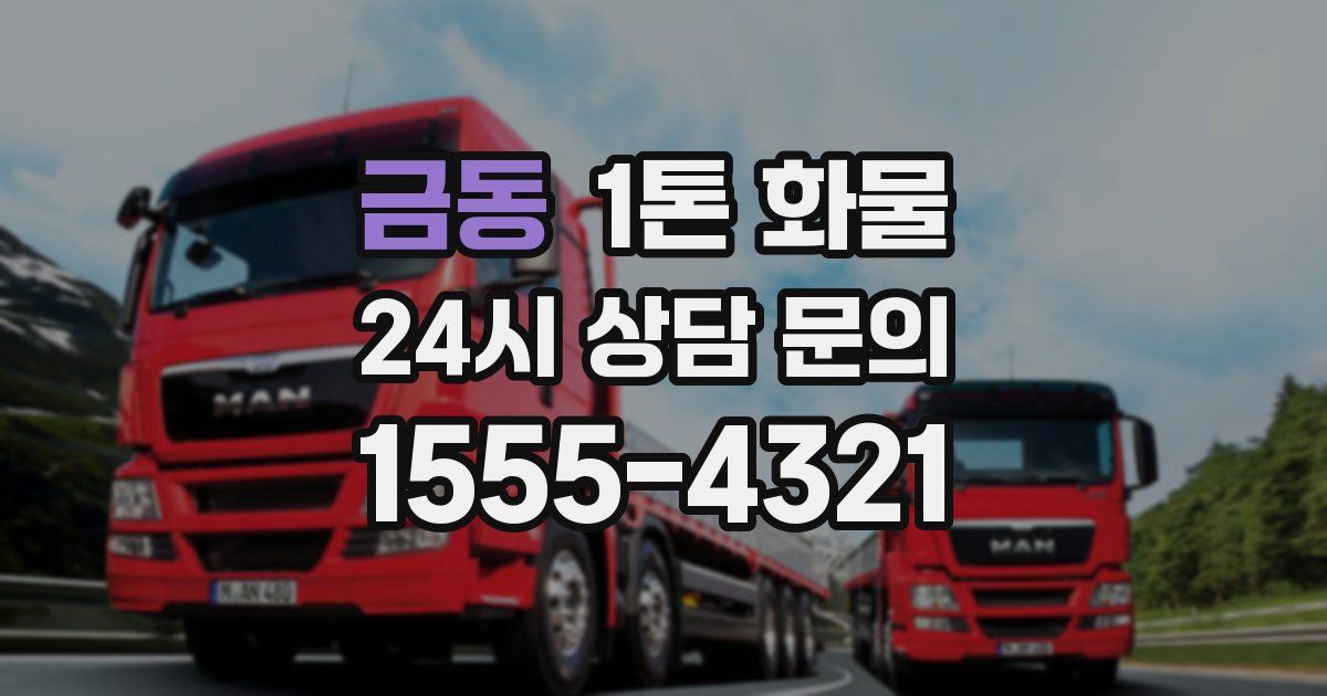 금동 1톤 화물