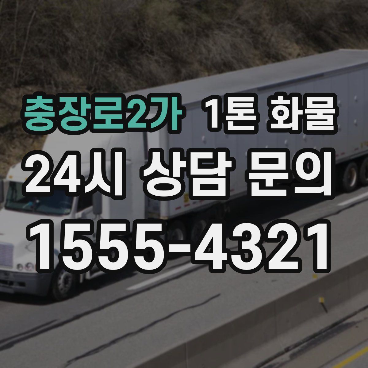 충장로2가 1톤 화물