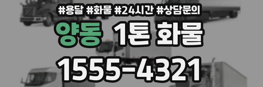 양동 1톤 화물