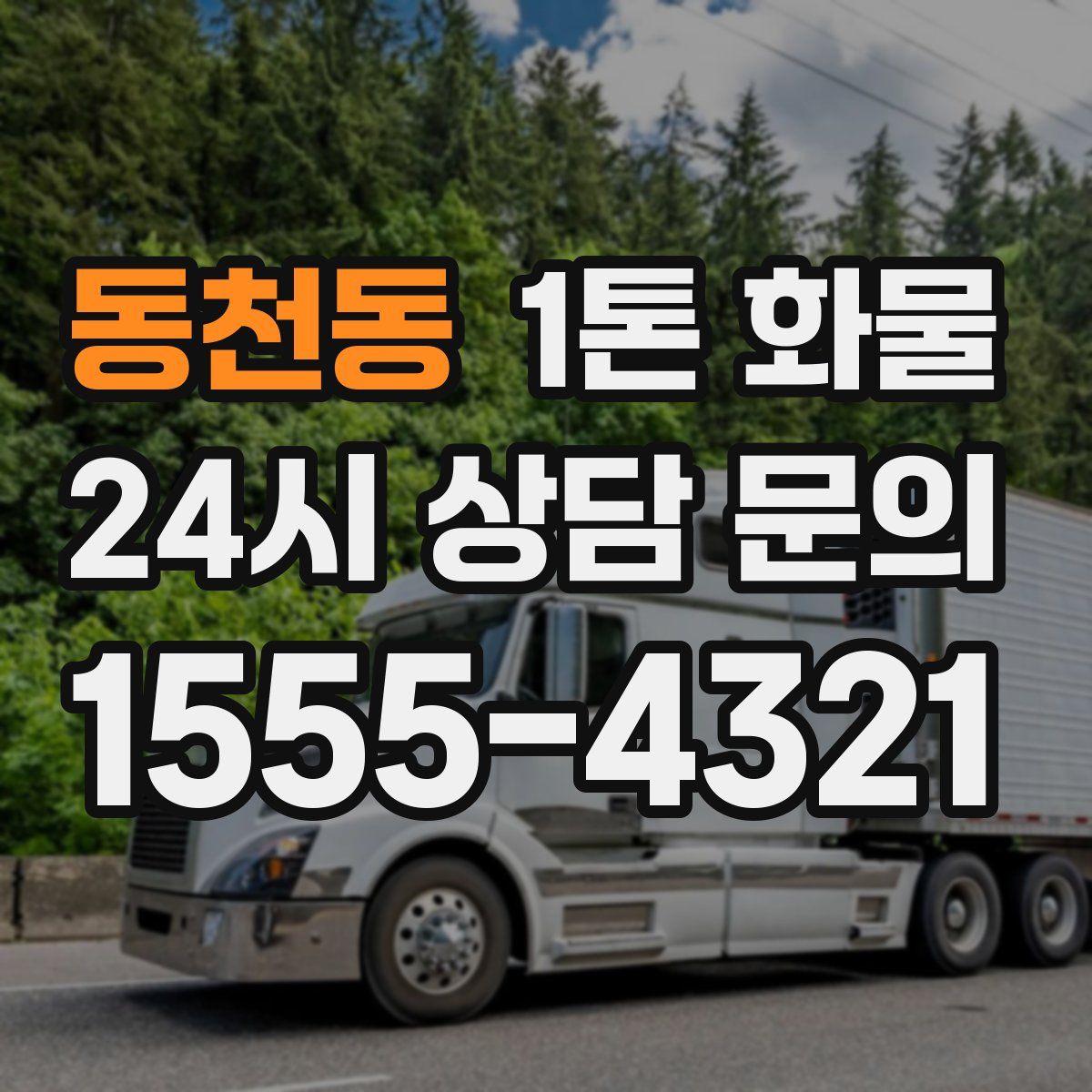 동천동 1톤 화물
