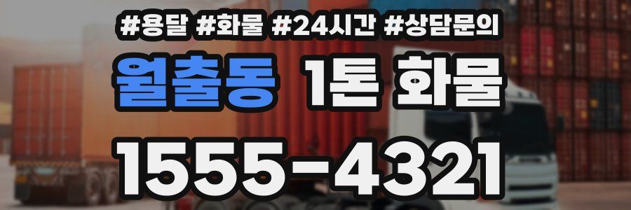 월출동 1톤 화물