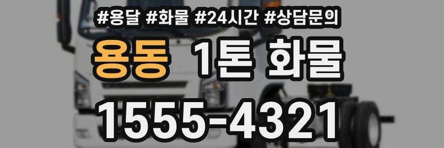 용동 1톤 화물