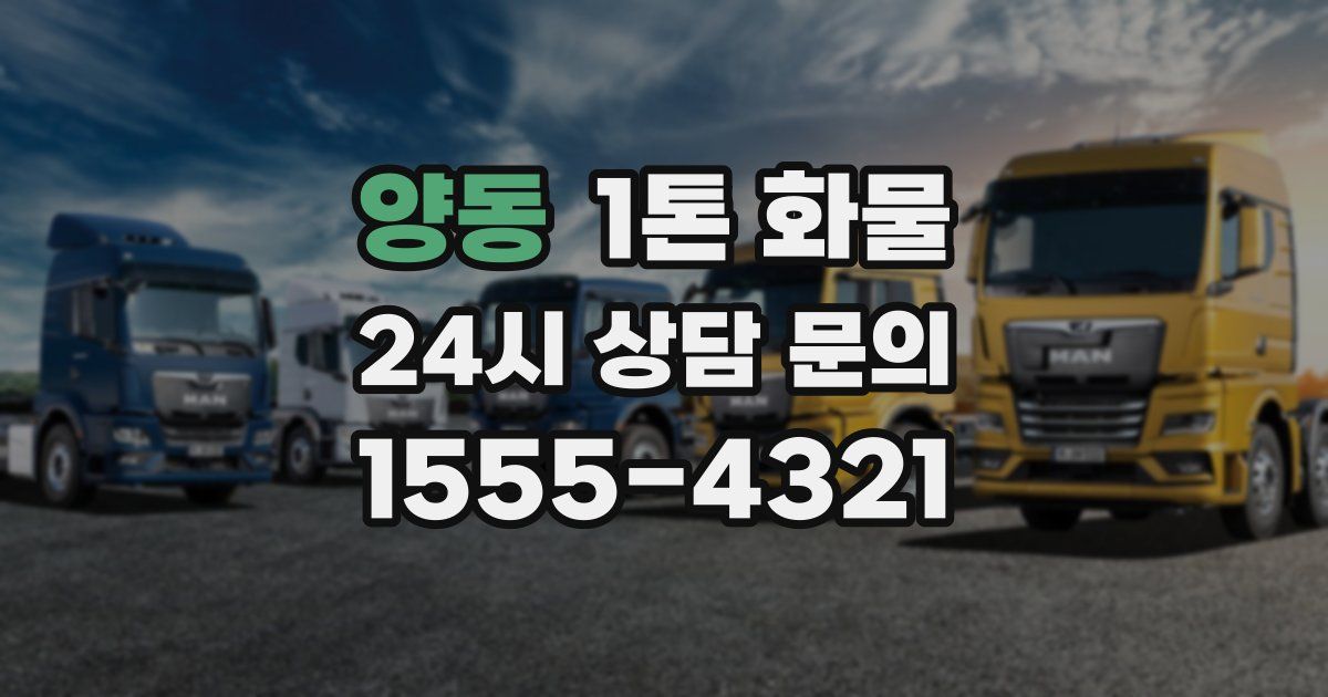 양동 1톤 화물