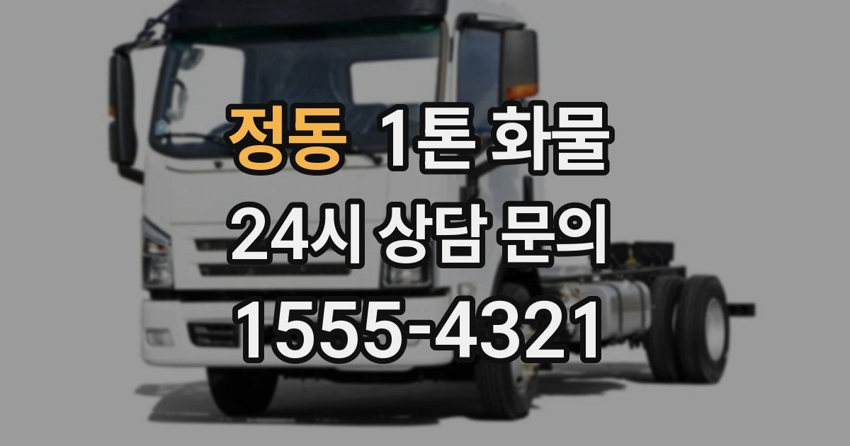 정동 1톤 화물