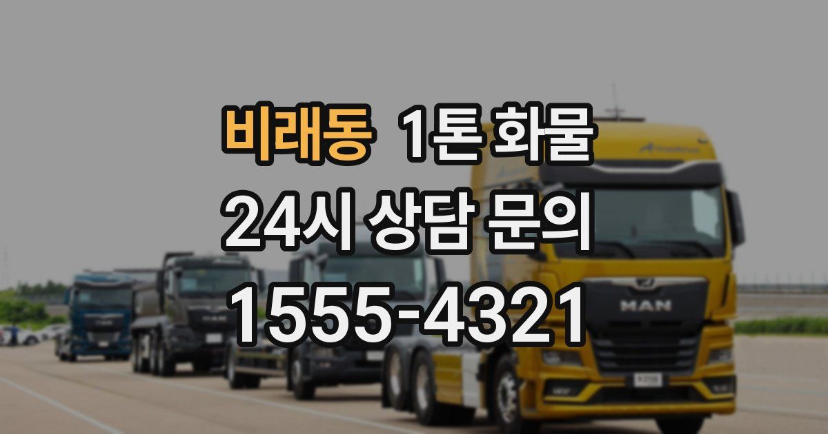 비래동 1톤 화물