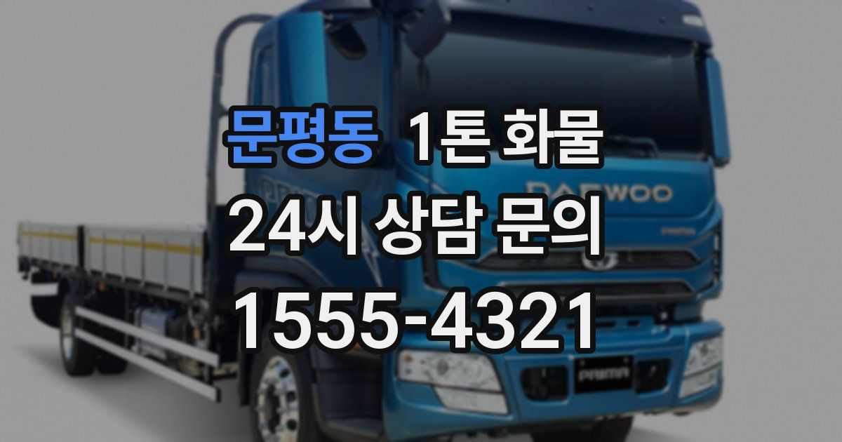 문평동 1톤 화물